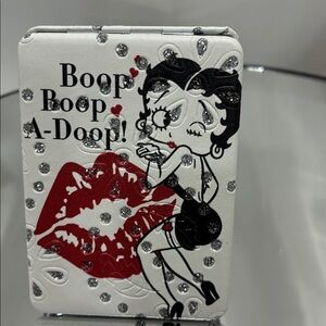 Betty Boop  White Mirror with Red Kiss Design